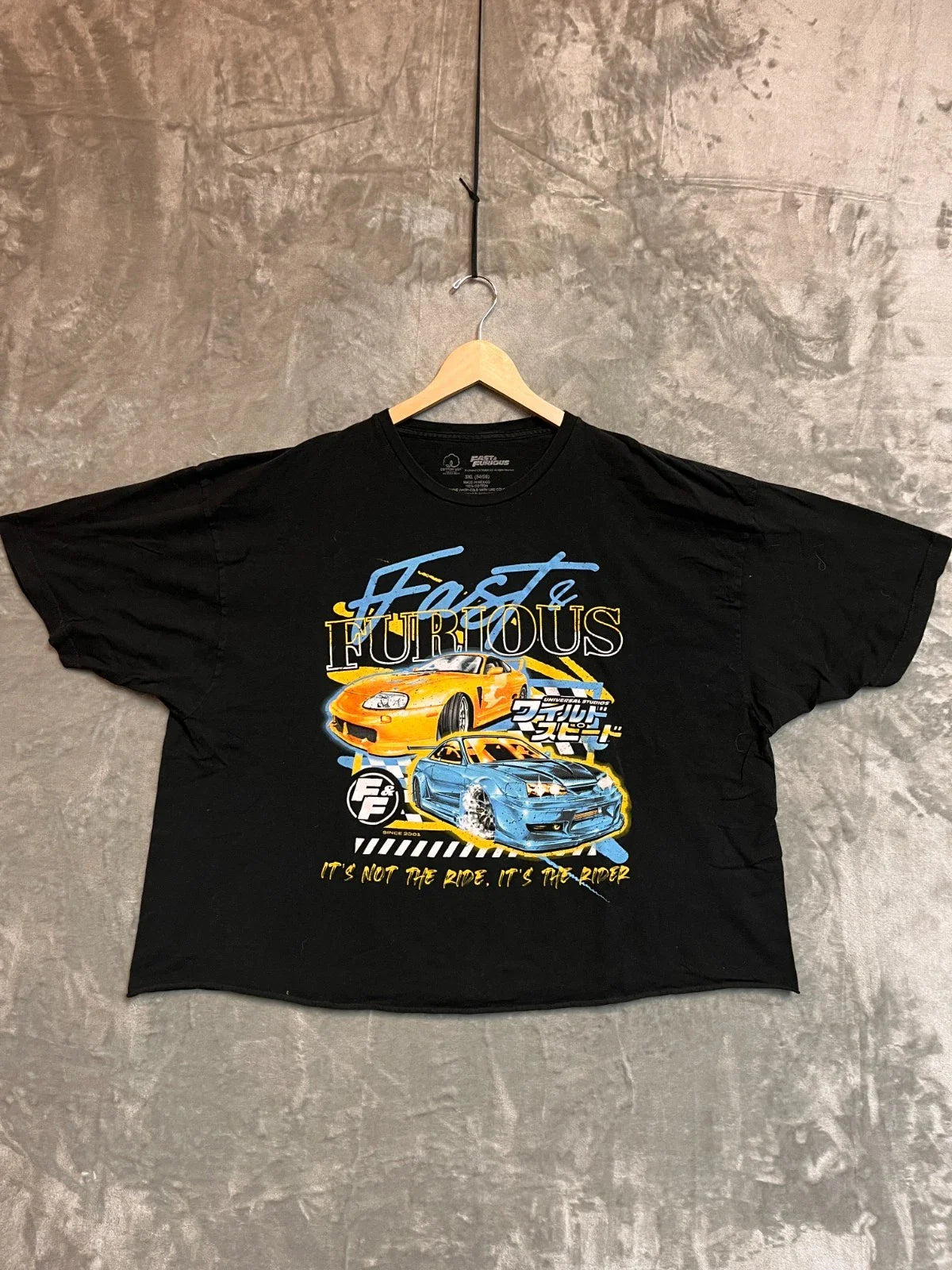 Fast & Furious Y2K Style T-Shirt Street Racing Graphic 3XL Black Boxy Fit Unisex T-shirt, Sweatshirt, Hoodie, Long Sleeve Tee - T-Shirt, Sweatshirt, Hoodie