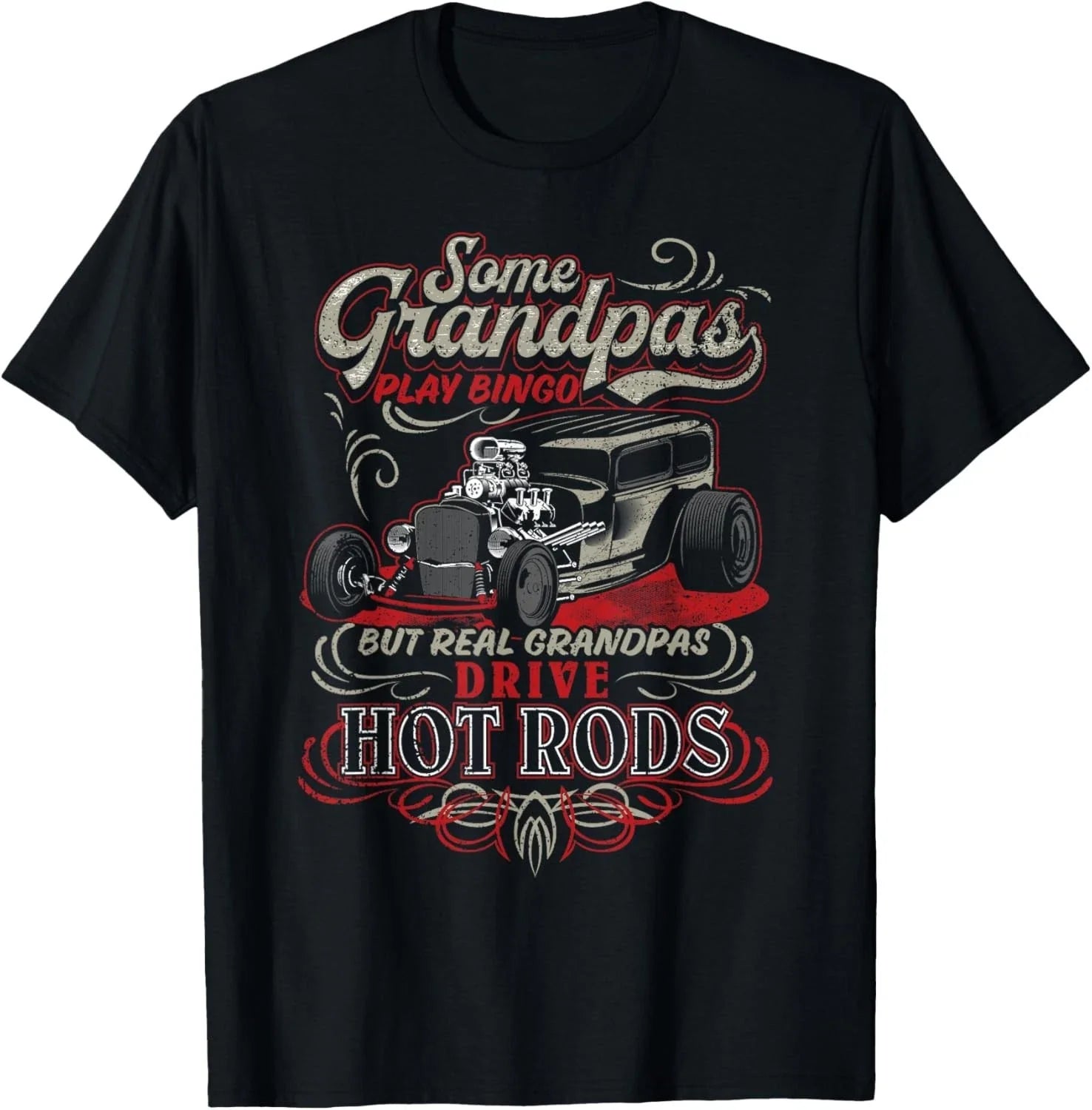 Vintage Hot Rod Grandpa Gift Unisex T-Shirt Unisex T-shirt, Sweatshirt, Hoodie, Long Sleeve Tee - T-Shirt, Sweatshirt, Hoodie