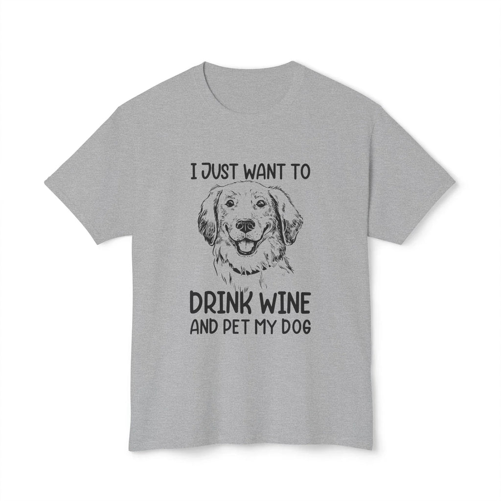 Wine and Dog Lover T-shirt Unisex T-shirt, Sweatshirt, Hoodie, Long Sleeve Tee - T-Shirt, Sweatshirt, Hoodie