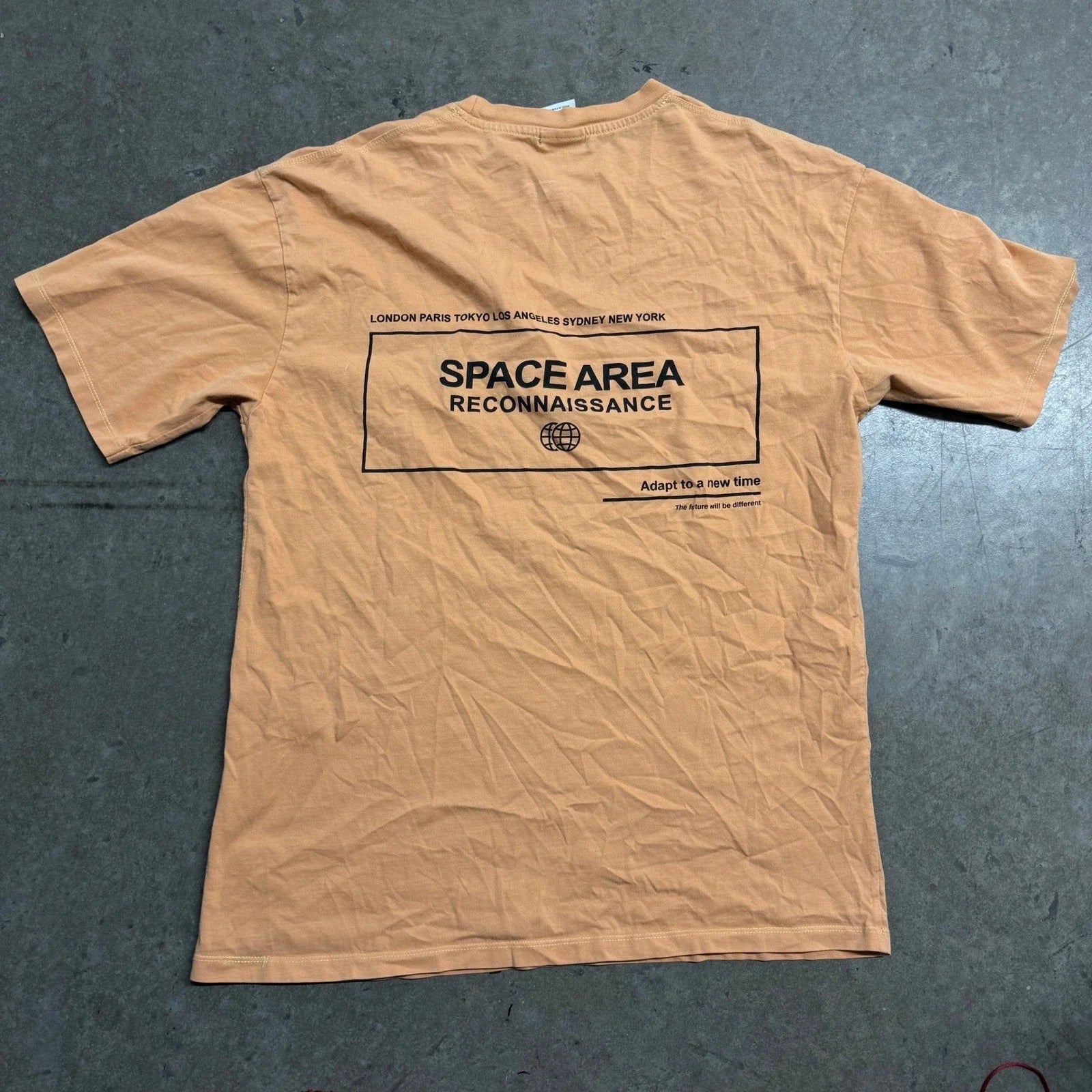 Zara Mens Space Area Reconnaissance Pocket T-Shirt Orange Small Streetwear Tee Unisex T-shirt, Sweatshirt, Hoodie, Long Sleeve Tee - T-Shirt, Sweatshirt, Hoodie