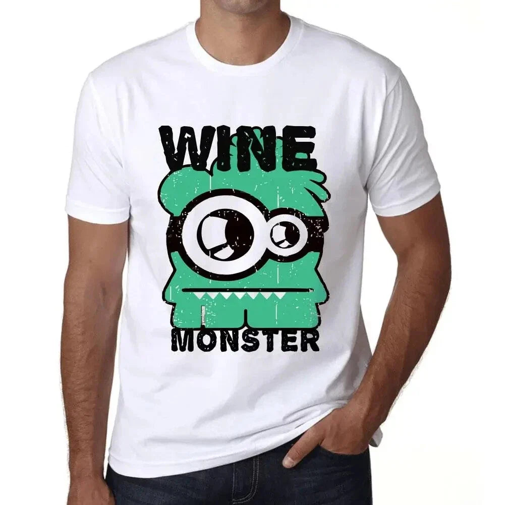 Men's Wine Monster T-Shirt - Wine Monster - Graphic Print T-Shirt Unisex T-shirt, Sweatshirt, Hoodie, Long Sleeve Tee - T-Shirt, Sweatshirt, Hoodie