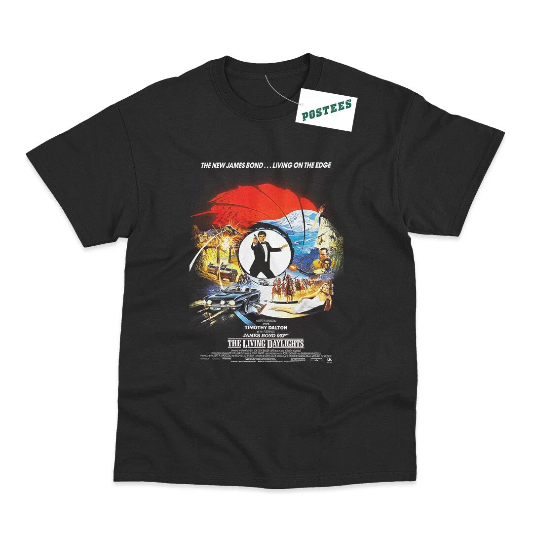 Retro Movie Poster Inspired By James Bond The Living Daylights T-Shirt Unisex T-shirt, Sweatshirt, Hoodie, Long Sleeve Tee - T-Shirt, Sweatshirt, Hoodie