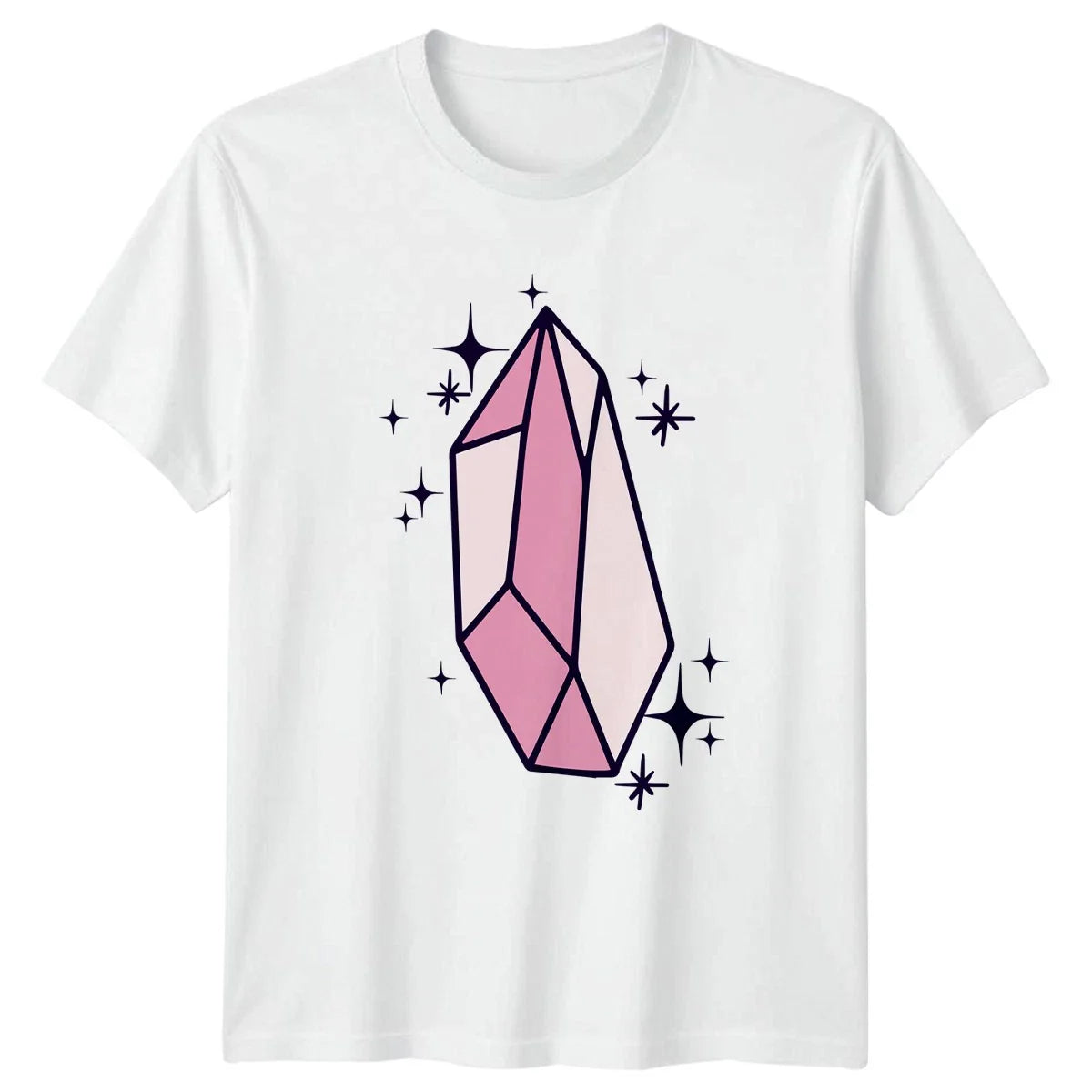 Sparkling Pink Crystal Aesthetic Womens T-Shirt Aesthetic Crystal Birthday Unisex T-shirt, Sweatshirt, Hoodie, Long Sleeve Tee - T-Shirt, Sweatshirt, Hoodie