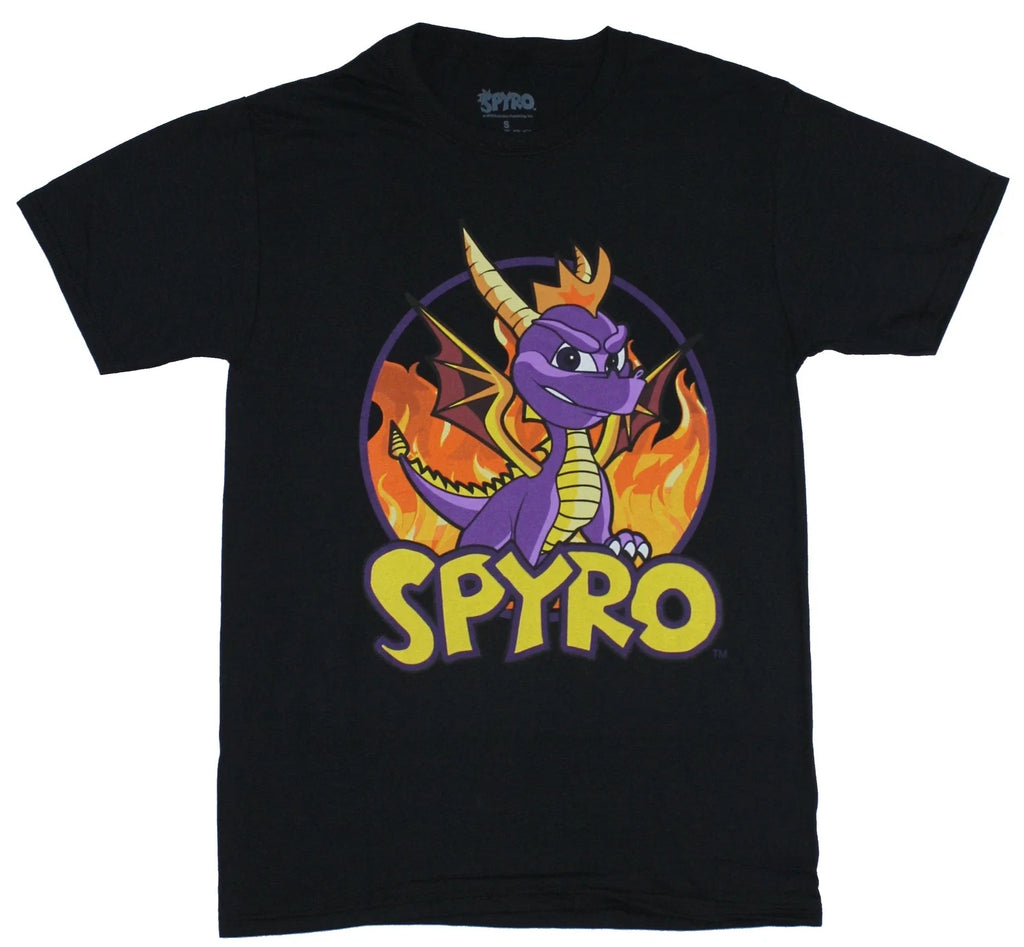 Spyro The Dragon Mens T-Shirt - Classic Spyro Fire Image Unisex T-shirt, Sweatshirt, Hoodie, Long Sleeve Tee - T-Shirt, Sweatshirt, Hoodie