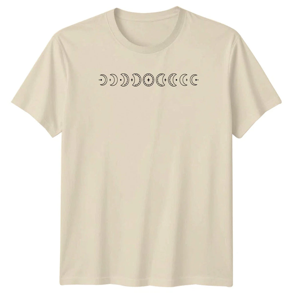 Moon Phases Celestial Aesthetic Design T-Shirt Moon Phases Celestial Birthday Unisex T-shirt, Sweatshirt, Hoodie, Long Sleeve Tee - T-Shirt, Sweatshirt, Hoodie