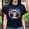 Shih Tzu dog mom Color Splash Unisex T-shirt Black Navy Dark Heather Unisex T-shirt, Sweatshirt, Hoodie, Long Sleeve Tee - T-Shirt, Sweatshirt, Hoodie