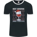 Wine Not Drunk Just Festive Funny Christmas Xmas Mens Ringer T-Shirt FotL Unisex T-shirt, Sweatshirt, Hoodie, Long Sleeve Tee - T-Shirt, Sweatshirt, Hoodie