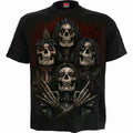 SPIRAL DIRECT FACES OF GOTH BLACK T SHIRT/Tattoo/Skull/Rock/Tribal/Top Unisex T-shirt, Sweatshirt, Hoodie, Long Sleeve Tee - T-Shirt, Sweatshirt, Hoodie