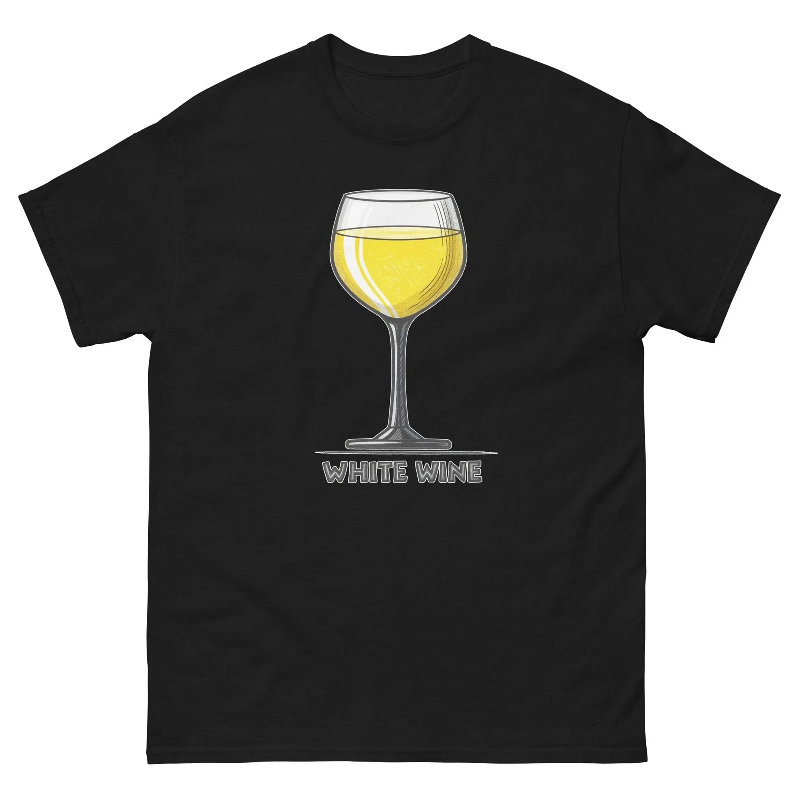 White Wine Drink Delicious Popular Beverage T-Shirt Unisex T-shirt, Sweatshirt, Hoodie, Long Sleeve Tee - T-Shirt, Sweatshirt, Hoodie