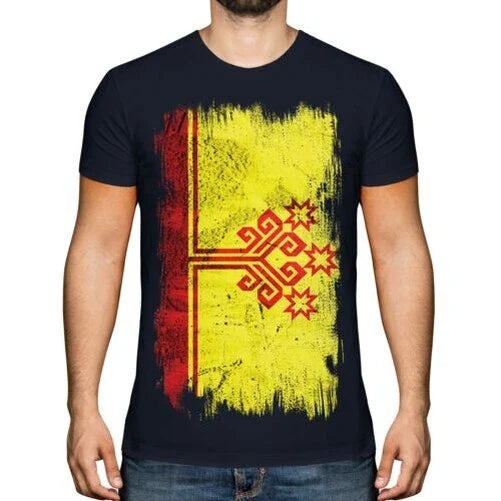 Chuvachie grunge flag men's t-shirt jersey Unisex T-shirt, Sweatshirt, Hoodie, Long Sleeve Tee - T-Shirt, Sweatshirt, Hoodie
