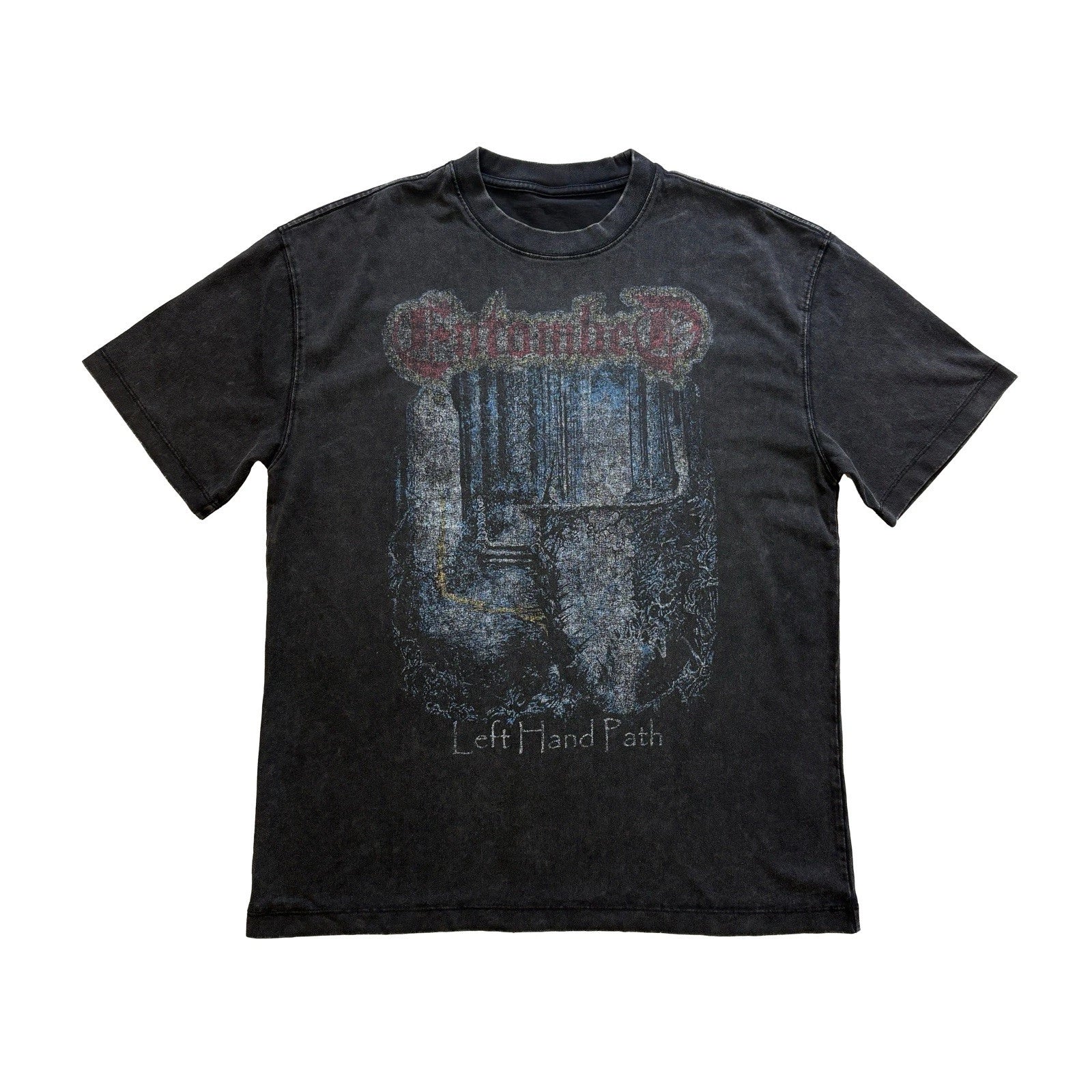 Entombed T-shirt - Left Hand Path Tee - Death Metal Shirt - Vintage Style Tee Unisex T-shirt, Sweatshirt, Hoodie, Long Sleeve Tee - T-Shirt, Sweatshirt, Hoodie