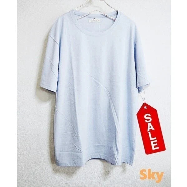Discounted T shirt ladies mens sky S 100 cotton plain short sleeve simple unisex Unisex T-shirt, Sweatshirt, Hoodie, Long Sleeve Tee - T-Shirt, Sweatshirt, Hoodie