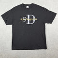 Vintage Sand Diego CA California Plaid Logo Men's XL Black Short Sleeve T Shirt Unisex T-shirt, Sweatshirt, Hoodie, Long Sleeve Tee - T-Shirt, Sweatshirt, Hoodie