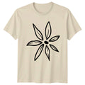 Minimalist Hand Drawn Floral Design T-Shirt Botanical Flower Birthday Gift Unisex T-shirt, Sweatshirt, Hoodie, Long Sleeve Tee - T-Shirt, Sweatshirt, Hoodie