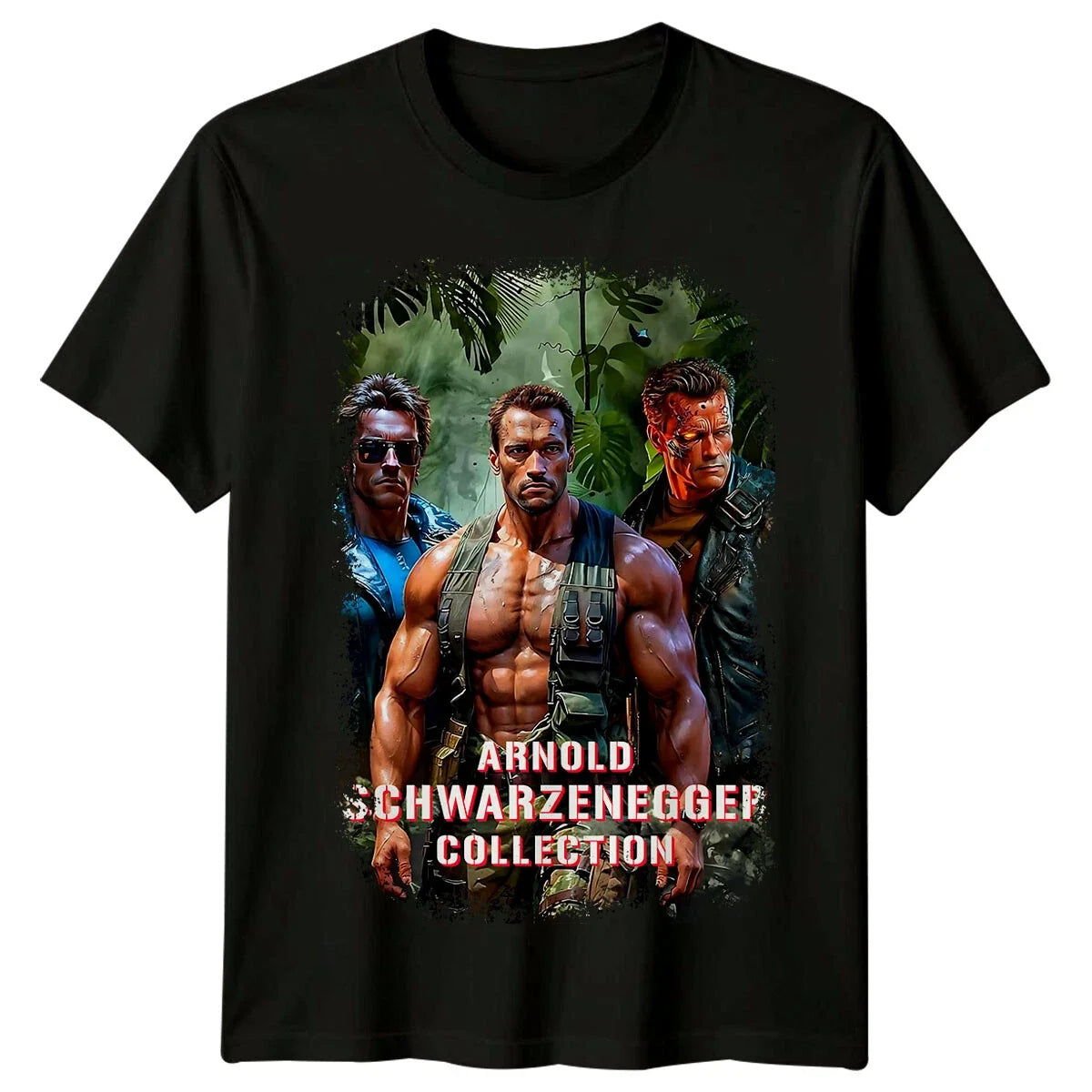 Arnold Schwarzenegger Movie Poster Inspired T-Shirt Retro Tee Unisex Unisex T-shirt, Sweatshirt, Hoodie, Long Sleeve Tee - T-Shirt, Sweatshirt, Hoodie