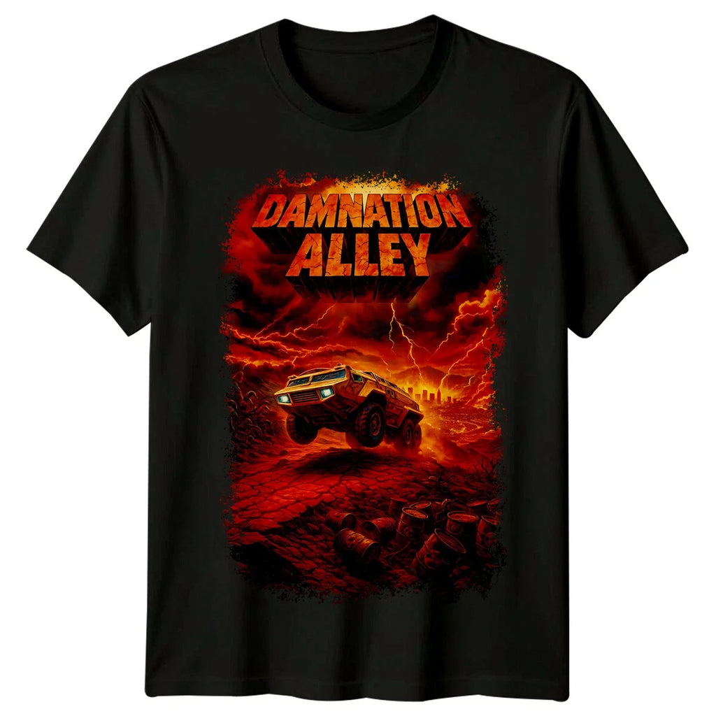 Damnation Alley (1977) Movie Poster Inspired T-Shirt Retro 80s Tee Unisex T-shirt, Sweatshirt, Hoodie, Long Sleeve Tee - T-Shirt, Sweatshirt, Hoodie