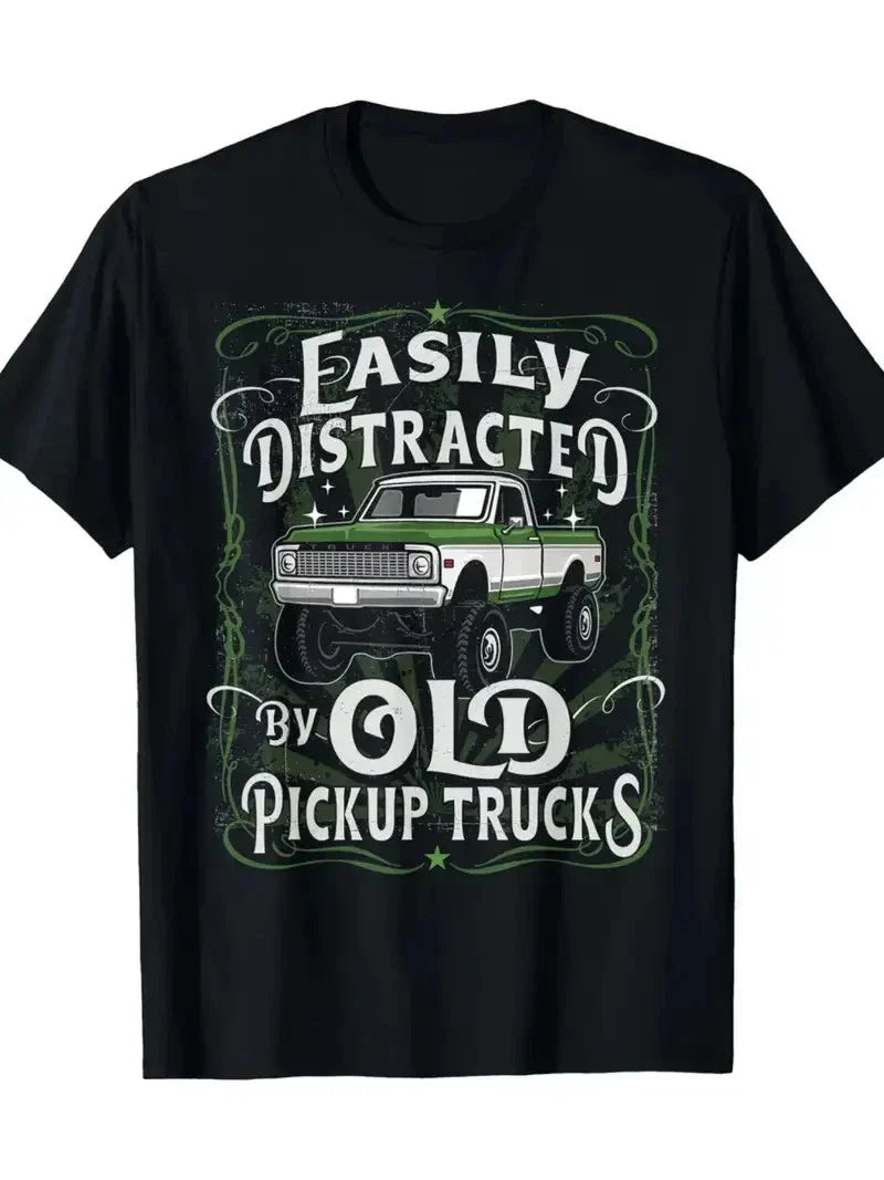 Hot Stylish Old Pickup Trucks Print for Men Women Couple Fashion T-Shirt, Street Unisex T-shirt, Sweatshirt, Hoodie, Long Sleeve Tee - T-Shirt, Sweatshirt, Hoodie