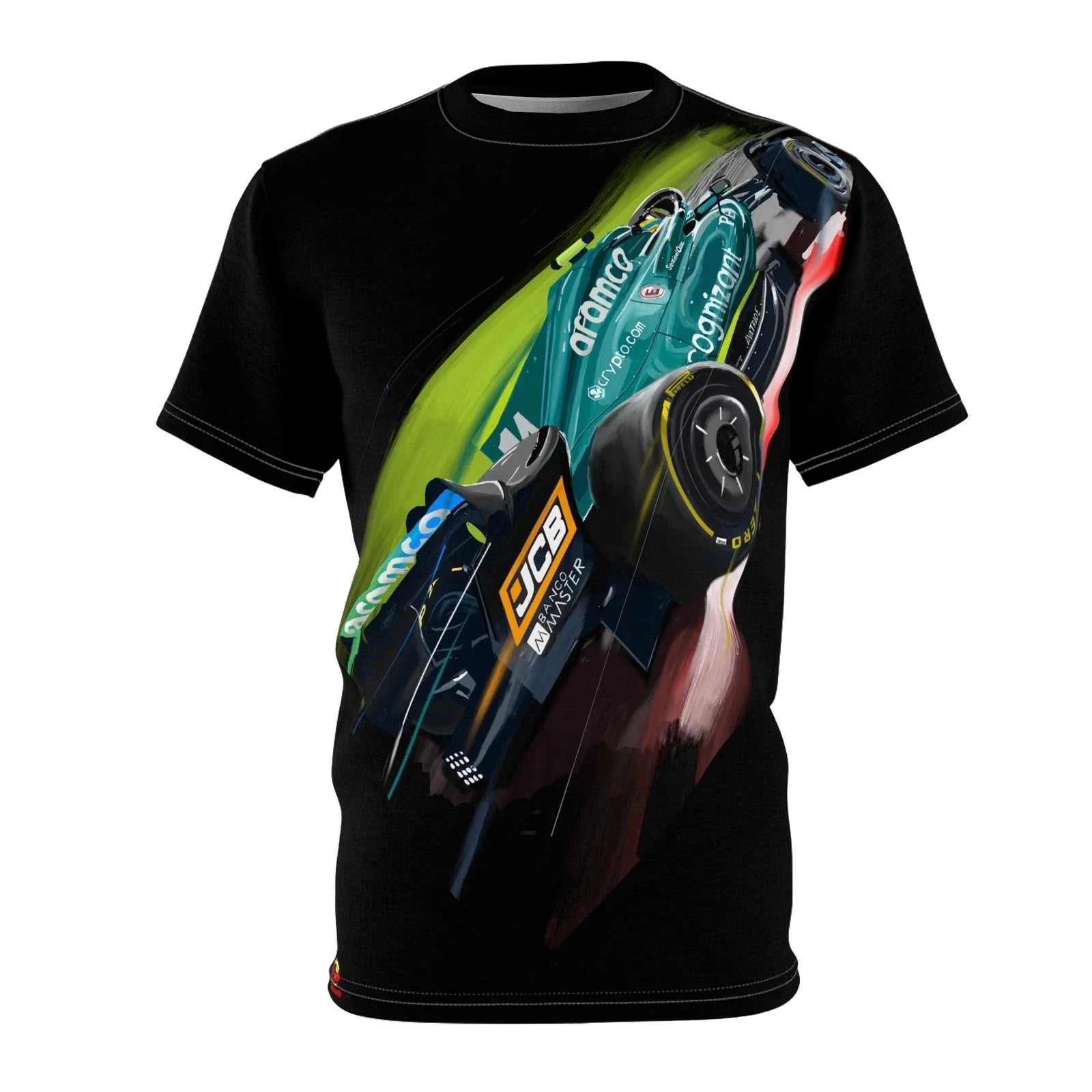 Fernando Alonso F1 Aston Martin racing all over print Unisex& Sew tshirt (AOP) Unisex T-shirt, Sweatshirt, Hoodie, Long Sleeve Tee - T-Shirt, Sweatshirt, Hoodie