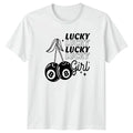 Lucky Lucky Lucky Lucky Girl Womens T-Shirt Retro Aesthetic Novelty Unisex T-shirt, Sweatshirt, Hoodie, Long Sleeve Tee - T-Shirt, Sweatshirt, Hoodie