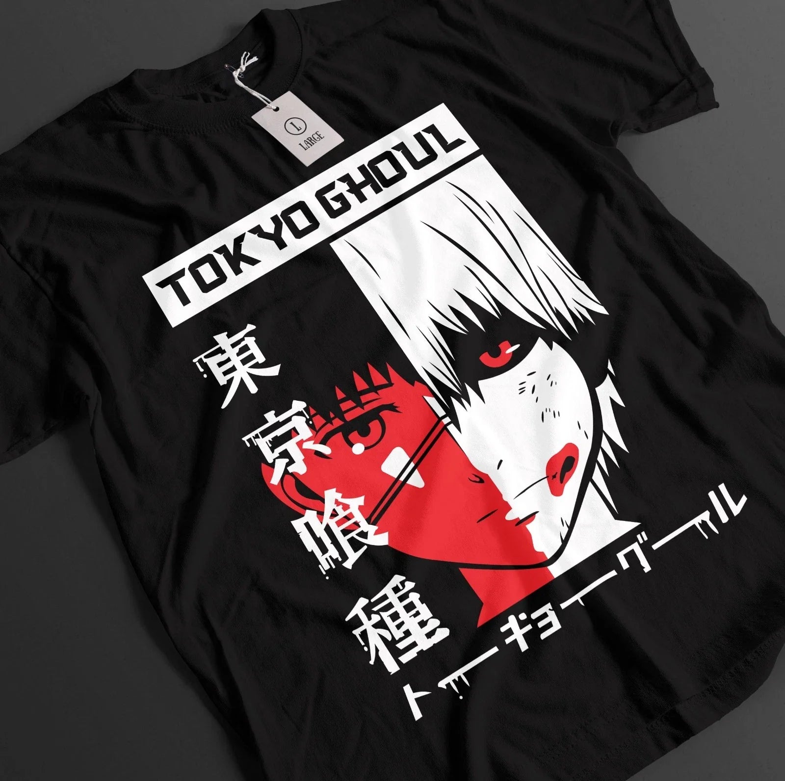 Tokyo Ghoul Shirt Kaneki Ken Tshirt Touka T-Shirt Juuzou Top Horror Anime Tee Unisex T-shirt, Sweatshirt, Hoodie, Long Sleeve Tee - T-Shirt, Sweatshirt, Hoodie