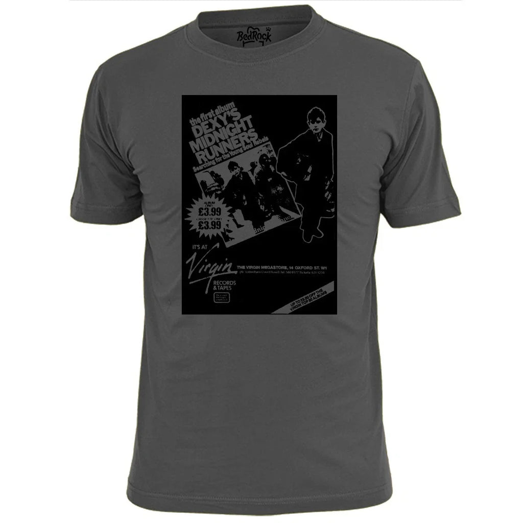 Mens Dexys Midnight Runners Virgin Store Poster T Shirt Unisex T-shirt, Sweatshirt, Hoodie, Long Sleeve Tee - T-Shirt, Sweatshirt, Hoodie