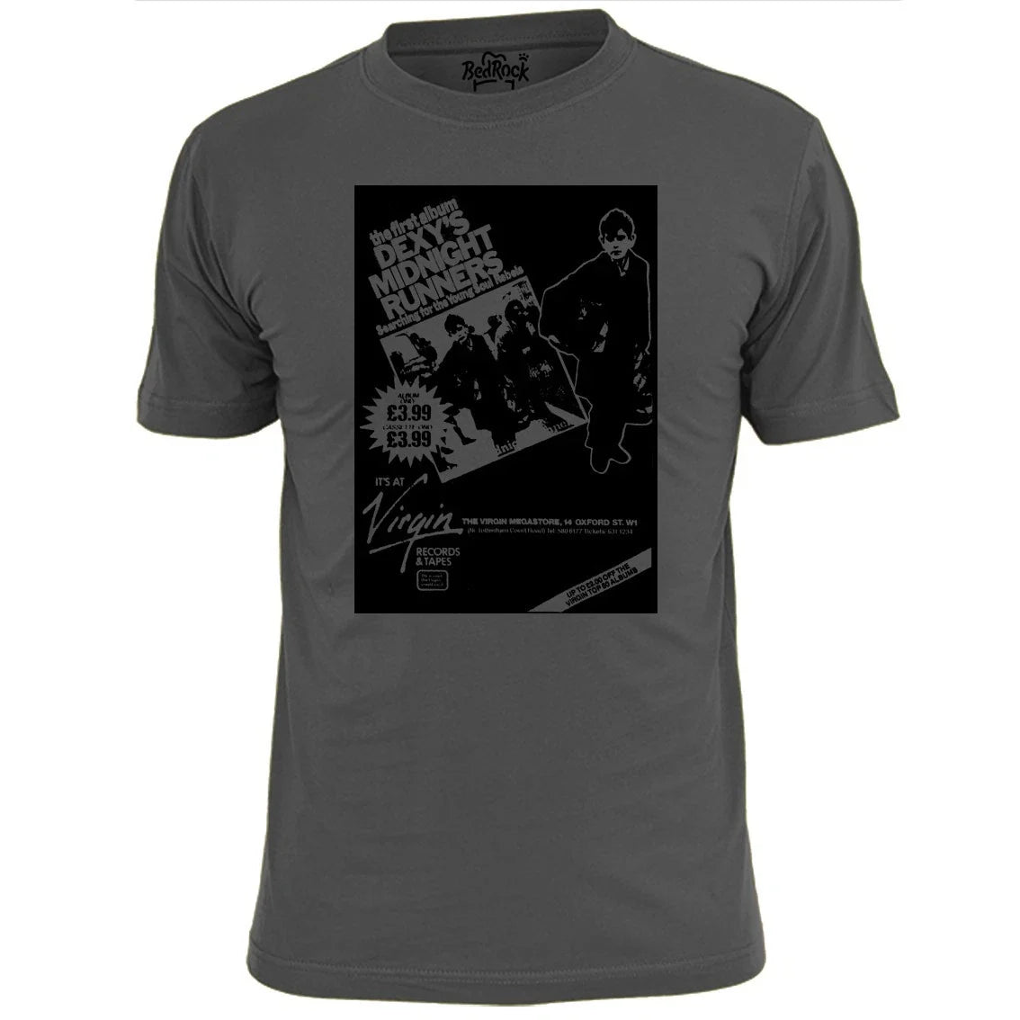 Mens Dexys Midnight Runners Virgin Store Poster T Shirt Unisex T-shirt, Sweatshirt, Hoodie, Long Sleeve Tee - T-Shirt, Sweatshirt, Hoodie