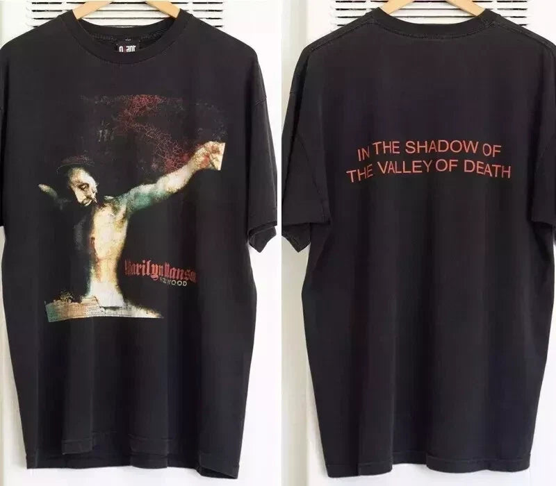 2000 Marilyn Manson Holy Wood Reprint 2 Side Classic Retro Unisex Tshirt S-5XL Unisex T-shirt, Sweatshirt, Hoodie, Long Sleeve Tee - T-Shirt, Sweatshirt, Hoodie