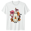 Cute Cat Spooky Sublimation Womens T-Shirt Ghost Cat Halloween Halloween Gift Unisex T-shirt, Sweatshirt, Hoodie, Long Sleeve Tee - T-Shirt, Sweatshirt, Hoodie