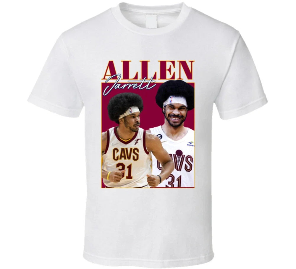 Jarrett Allen 90s Style T Shirt Unisex T-shirt, Sweatshirt, Hoodie, Long Sleeve Tee - T-Shirt, Sweatshirt, Hoodie
