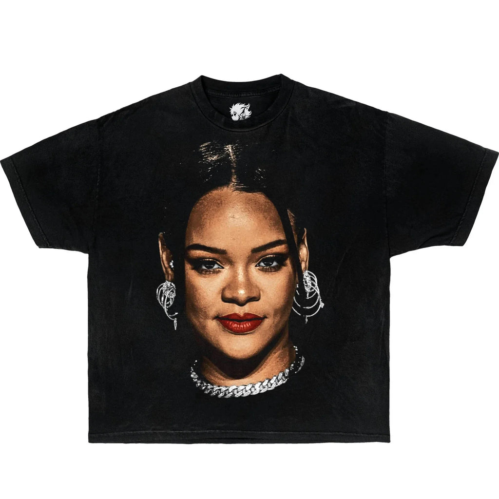 Rihanna Boxy Vintage Shirt Graphic Rap Tees Oversized Streetwear Y2K Unisex T-shirt, Sweatshirt, Hoodie, Long Sleeve Tee - T-Shirt, Sweatshirt, Hoodie