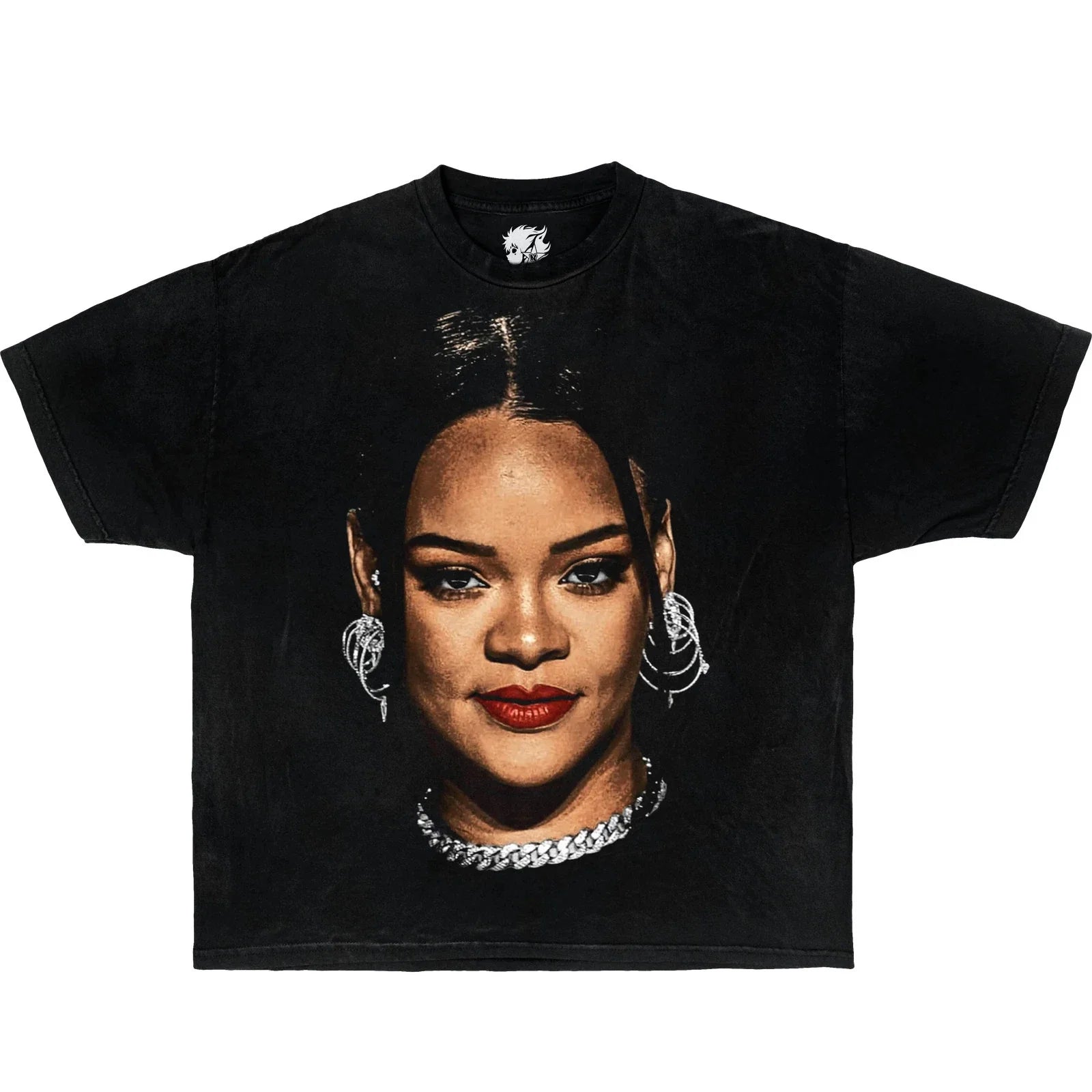 Rihanna Boxy Vintage Shirt Graphic Rap Tees Oversized Streetwear Y2K Unisex T-shirt, Sweatshirt, Hoodie, Long Sleeve Tee - T-Shirt, Sweatshirt, Hoodie