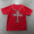 Truicon Shirt Adult Extra Large Red Cross Chain Y2K Grunge Casual Men's Unisex T-shirt, Sweatshirt, Hoodie, Long Sleeve Tee - T-Shirt, Sweatshirt, Hoodie