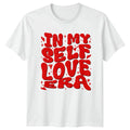 In My Self Love Era Womens T-Shirt Groovy Aesthetic Empowerment Unisex T-shirt, Sweatshirt, Hoodie, Long Sleeve Tee - T-Shirt, Sweatshirt, Hoodie