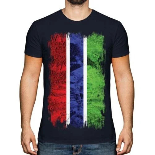 Gambia Grunge Flag Men T-Shirt Gambian Football Jersey Gift Unisex T-shirt, Sweatshirt, Hoodie, Long Sleeve Tee - T-Shirt, Sweatshirt, Hoodie