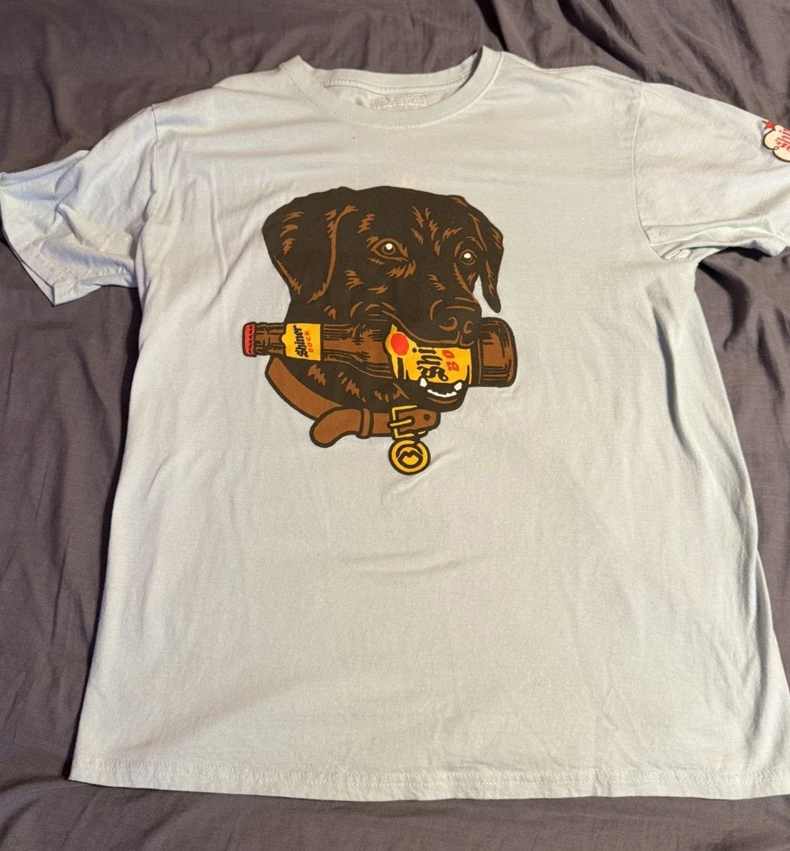 Shiner Magellan Outdoors White Dog Beer Graphic T-Shirt Mens Size L Unisex T-shirt, Sweatshirt, Hoodie, Long Sleeve Tee - T-Shirt, Sweatshirt, Hoodie