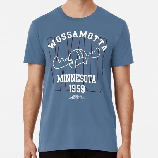 Rocksy And Bullwinkle Wossamotta U Athletics S to 5XL Made in the USA T-Shirt Unisex T-shirt, Sweatshirt, Hoodie, Long Sleeve Tee - T-Shirt, Sweatshirt, Hoodie