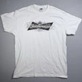 Vintage Y2K Budweiser Filigree White Fruit Of The Loom Heavy Shirt XL Beer Promo Unisex T-shirt, Sweatshirt, Hoodie, Long Sleeve Tee - T-Shirt, Sweatshirt, Hoodie