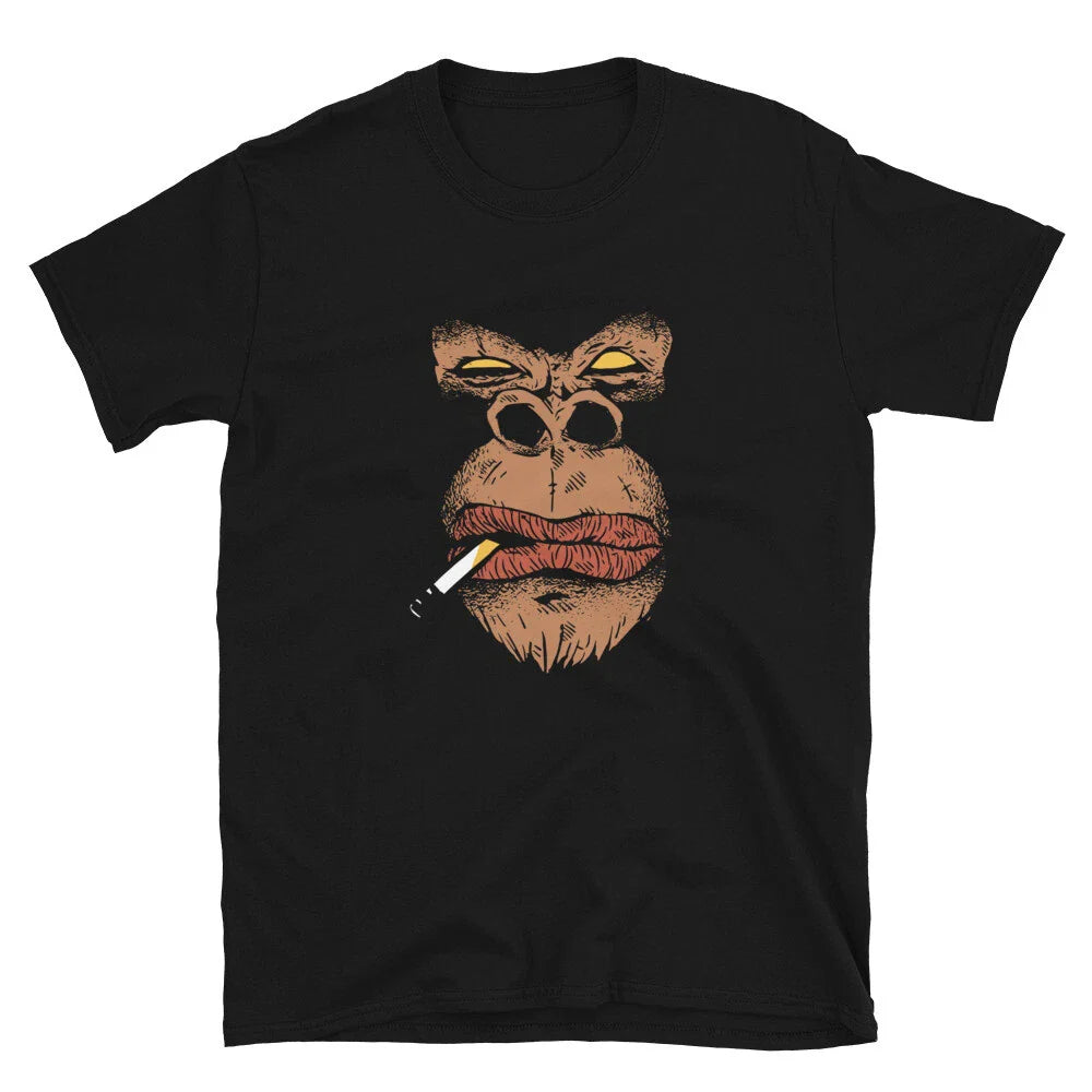 Gorilla Smoking Cool Power Animal T-Shirt Unisex T-shirt, Sweatshirt, Hoodie, Long Sleeve Tee - T-Shirt, Sweatshirt, Hoodie