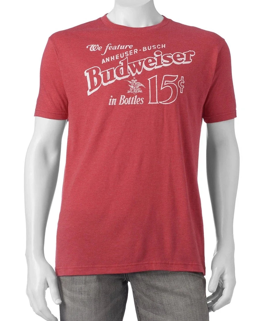 Men's Budweiser Retro Style T-Shirt By Anheuser-Busch Size S M Unisex T-shirt, Sweatshirt, Hoodie, Long Sleeve Tee - T-Shirt, Sweatshirt, Hoodie