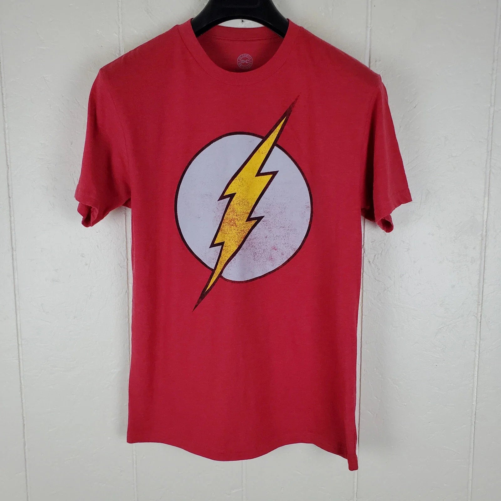 The Flash Shirt Mens Medium Red Graphic Crew Neck Short Sleeve Stretch Pullover Unisex T-shirt, Sweatshirt, Hoodie, Long Sleeve Tee - T-Shirt, Sweatshirt, Hoodie