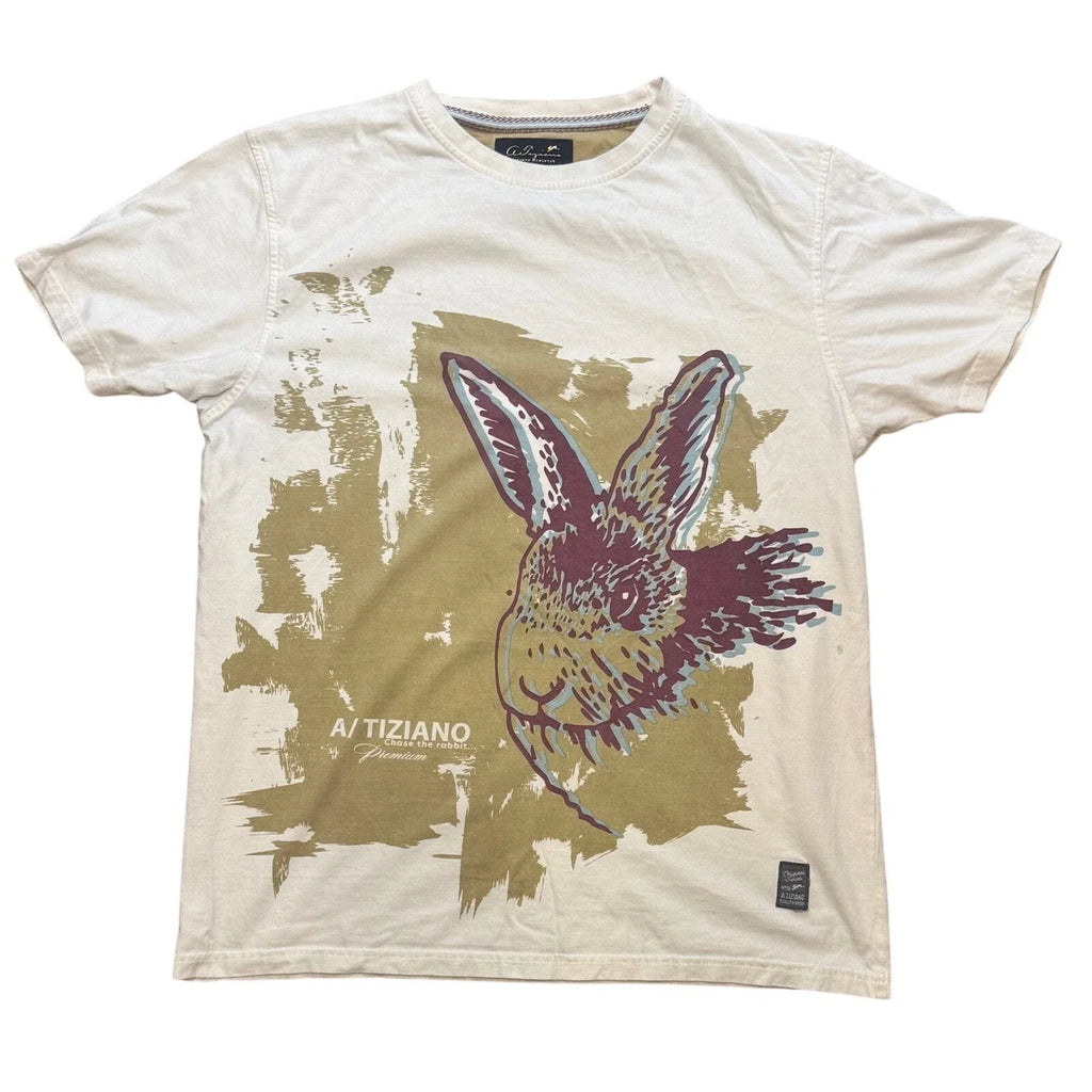 Men's RARE A Tiziano Graphic Shirt Chase the Rabbit Premium Exclusive #08 SZ L Unisex T-shirt, Sweatshirt, Hoodie, Long Sleeve Tee - T-Shirt, Sweatshirt, Hoodie