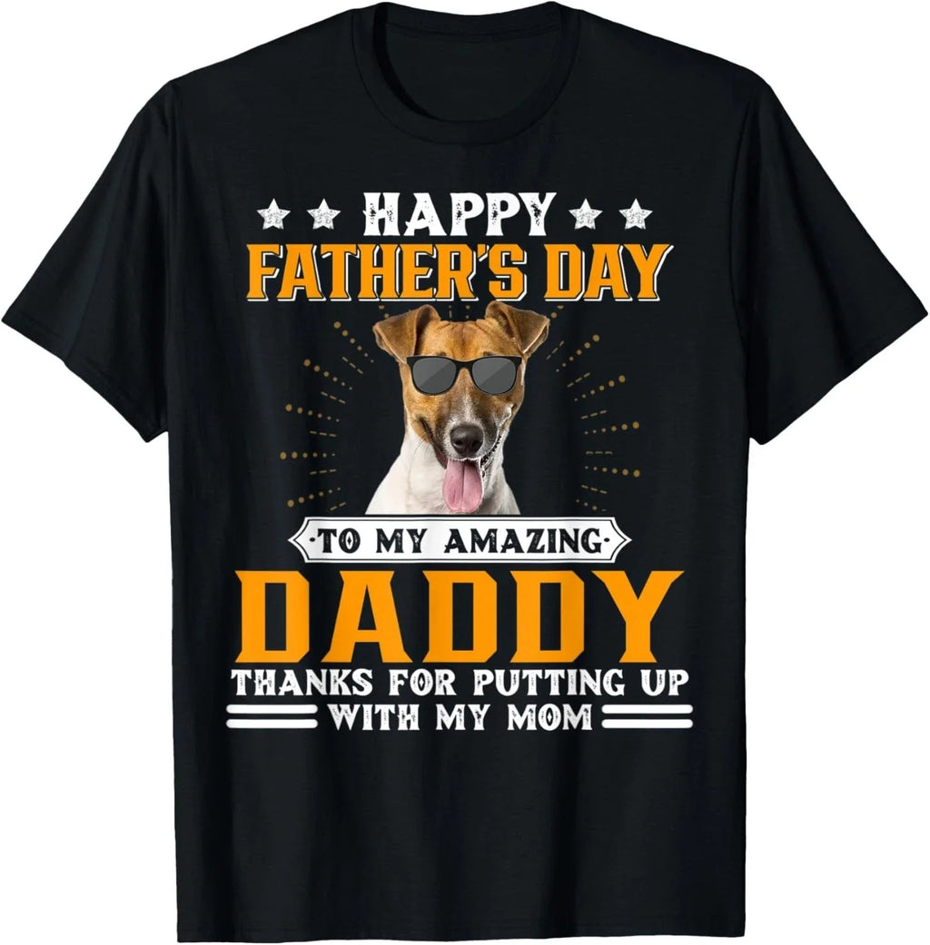 Happy Father's Day Jack Russell Terrier Dog Dad Gifts Men T-Shirt Unisex T-shirt, Sweatshirt, Hoodie, Long Sleeve Tee - T-Shirt, Sweatshirt, Hoodie