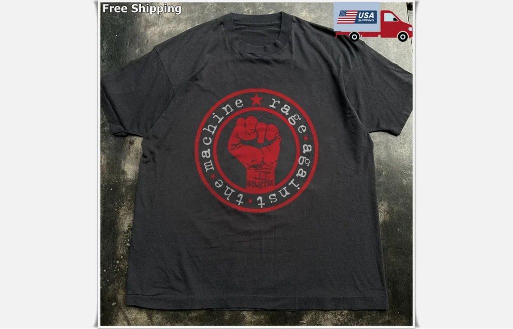 Rage Against the Machine T-shirt, Unisex Black Cotton T-shirt Size S-5XL Unisex T-shirt, Sweatshirt, Hoodie, Long Sleeve Tee - T-Shirt, Sweatshirt, Hoodie