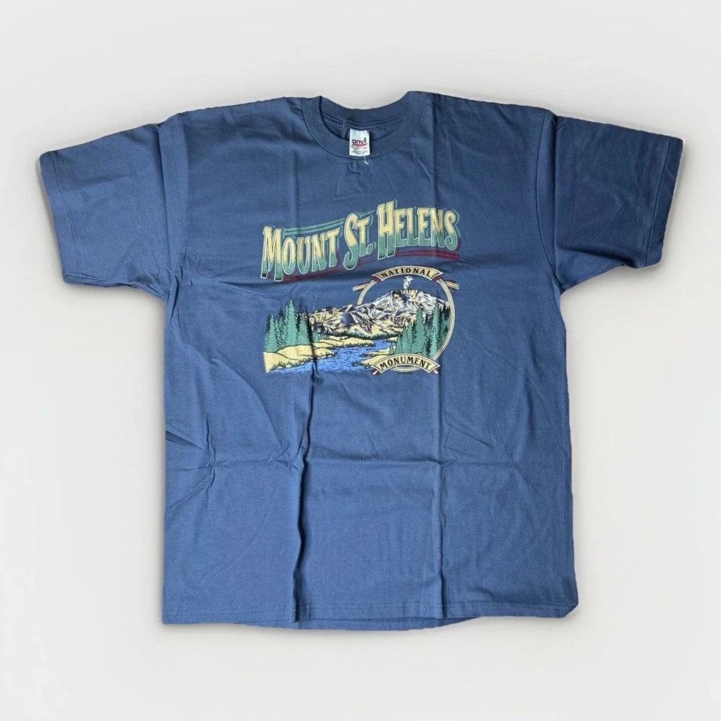 Vintage 1998 Mount St Helens National Monument Shirt 2XL Wild West Washington Unisex T-shirt, Sweatshirt, Hoodie, Long Sleeve Tee - T-Shirt, Sweatshirt, Hoodie