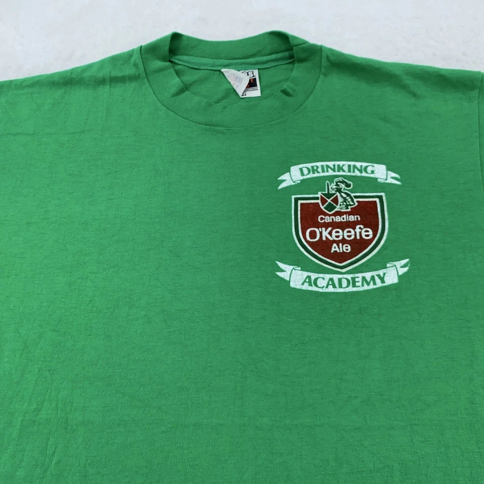 Vintage O'Keefe Ale Shirt Mens Medium Canadian Drinking Academy Beer Promo 80s Unisex T-shirt, Sweatshirt, Hoodie, Long Sleeve Tee - T-Shirt, Sweatshirt, Hoodie