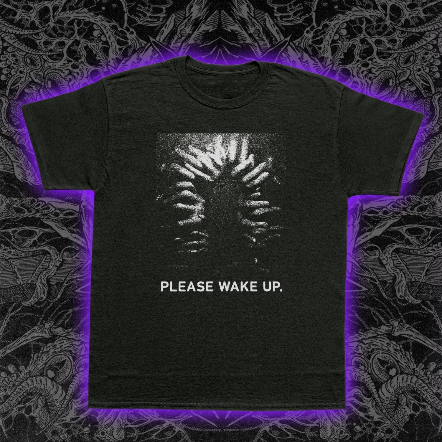 Please Wake Up Come True T-Shirt Cult Film Horror Movie Surrealist Art S-5XL Unisex T-shirt, Sweatshirt, Hoodie, Long Sleeve Tee - T-Shirt, Sweatshirt, Hoodie