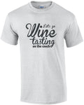 Let's go wine tasting on the couch - funny wine t-shirt Unisex T-shirt, Sweatshirt, Hoodie, Long Sleeve Tee - T-Shirt, Sweatshirt, Hoodie