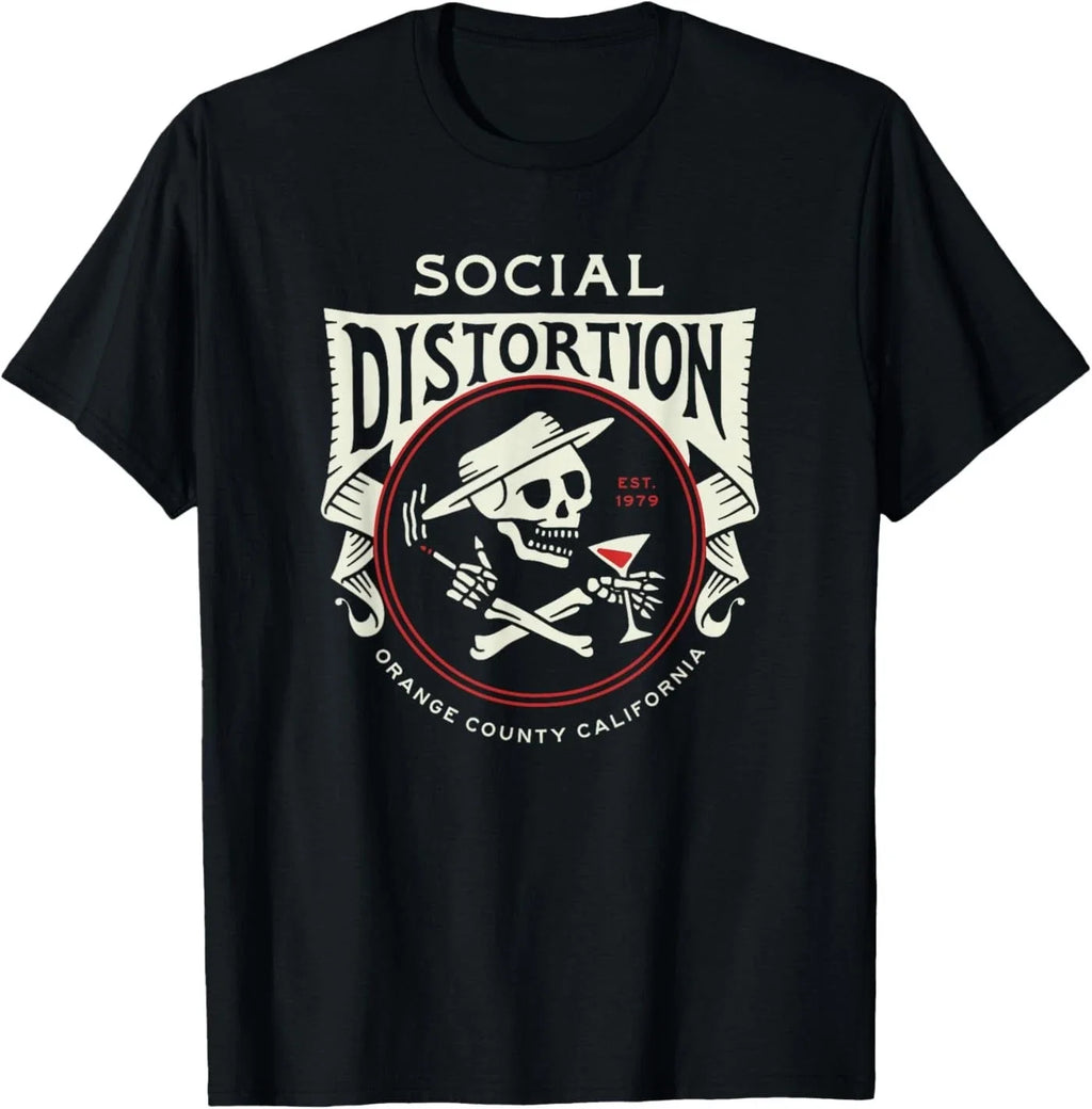 Official Social Distortion Skelly Circle T-Shirt Unisex T-shirt, Sweatshirt, Hoodie, Long Sleeve Tee - T-Shirt, Sweatshirt, Hoodie