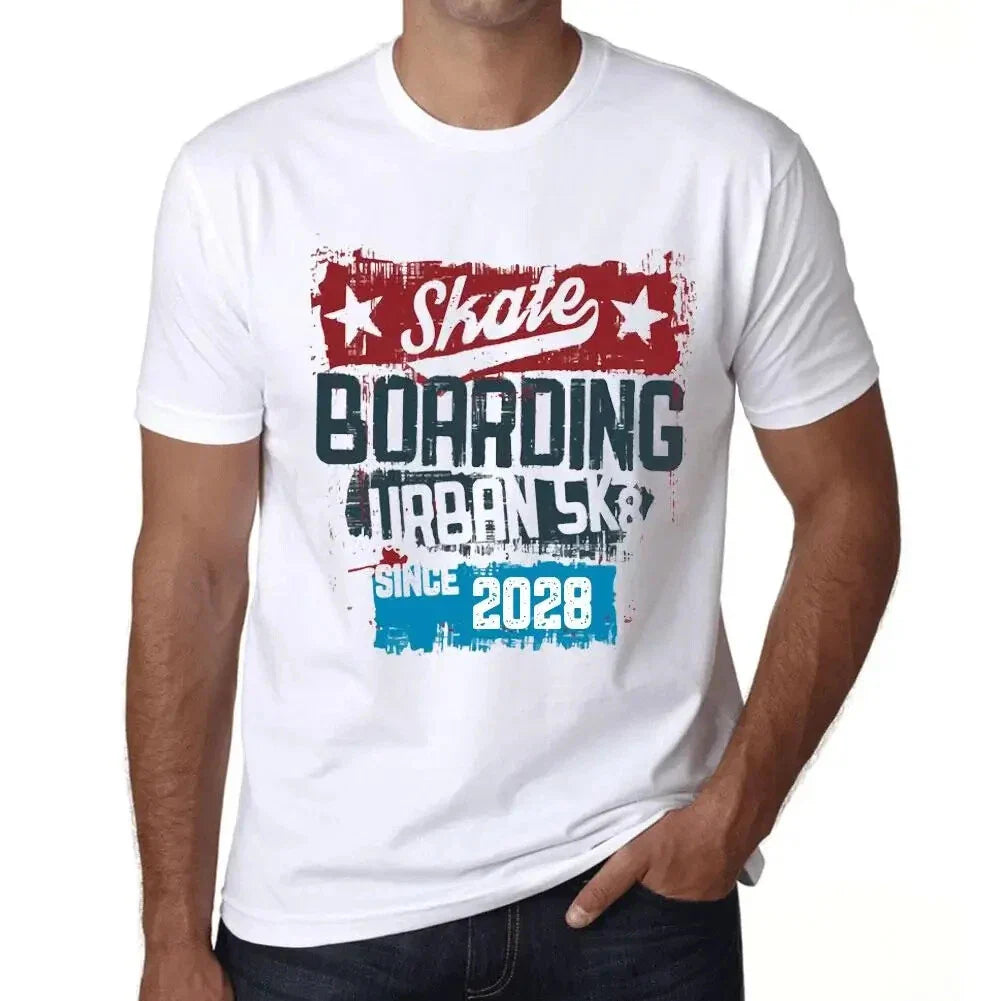 Men's Graphic T-Shirt Urban Skateboard Since 2028 Eco-Friendly Limited Edition Unisex T-shirt, Sweatshirt, Hoodie, Long Sleeve Tee - T-Shirt, Sweatshirt, Hoodie