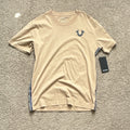 True Religion Men's Beige Short Sleeve Crew Neck Cotton Knit Logo T-Shirt Unisex T-shirt, Sweatshirt, Hoodie, Long Sleeve Tee - T-Shirt, Sweatshirt, Hoodie